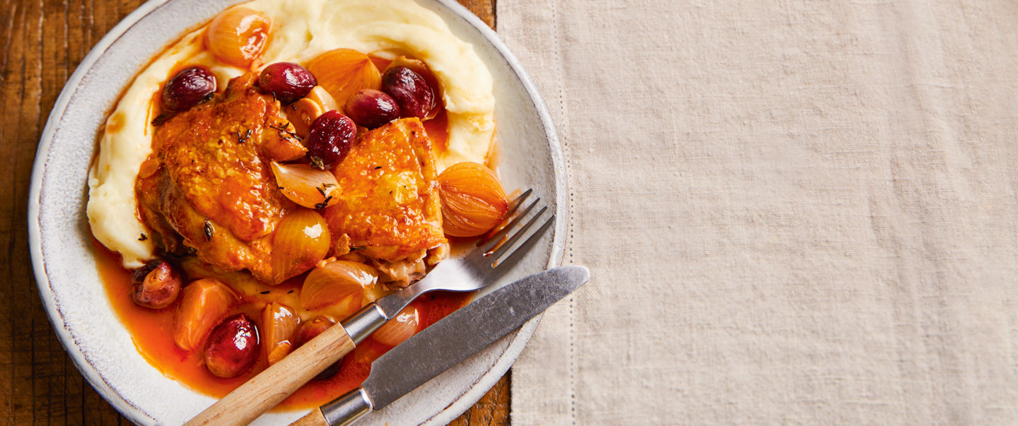 How to make delicious red wine vinegar chicken thighs with Aspalls